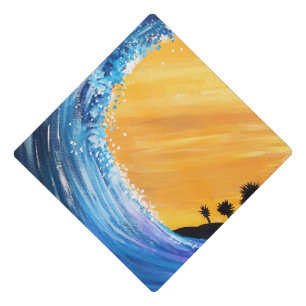 Tidal Wave Graduation Cap Topper