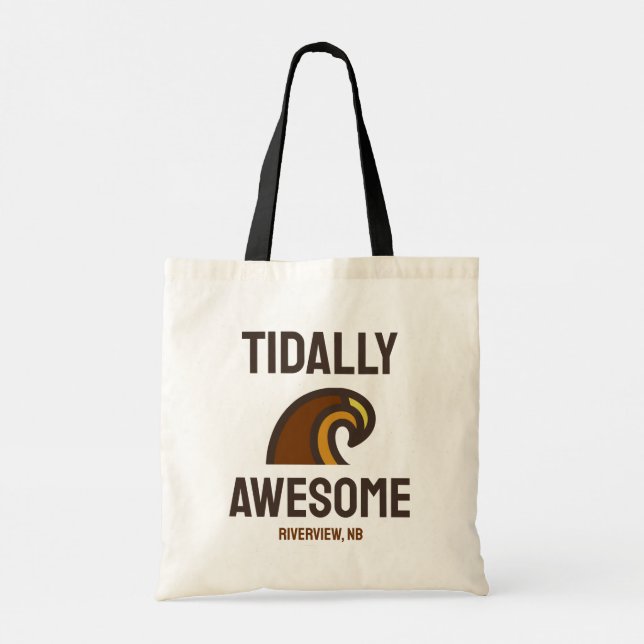 Tidally Boring T-Shirt Tote Bag (Back)