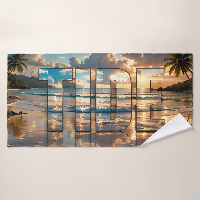 Tide Luxury Ocean Editorial Bath Towel (Bath Towel)
