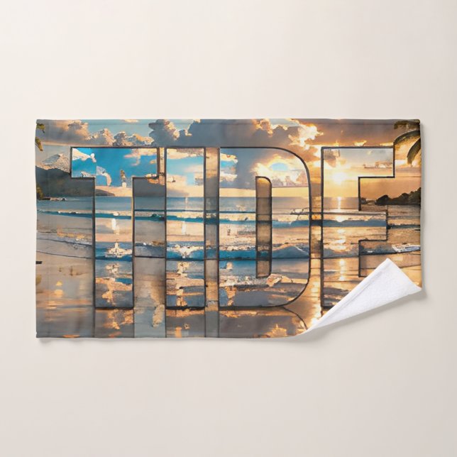 Tide Luxury Ocean Editorial Hand Towel (Hand Towel)