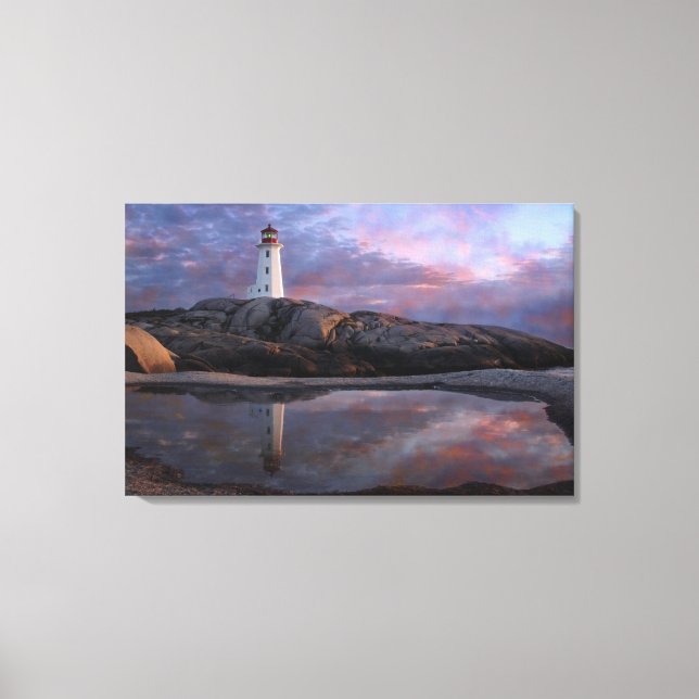 Tide Pool by Lighthouse Canvas Print (Front)