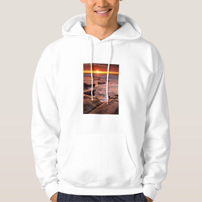 Tide pools at sunset, California Hoodie (Front)