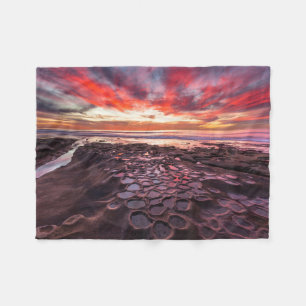 Tide Pools in La Jolla, CA Fleece Blanket