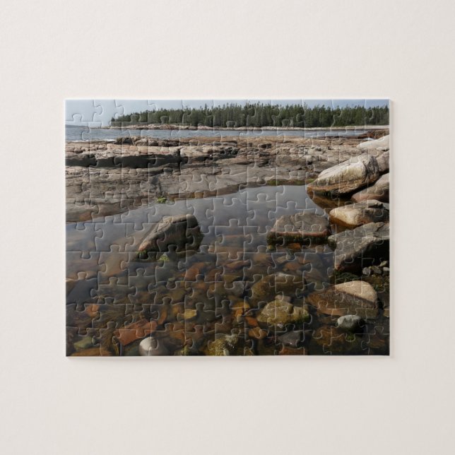 Tidepool at Wonderland in Acadia National Park Jigsaw Puzzle (Horizontal)