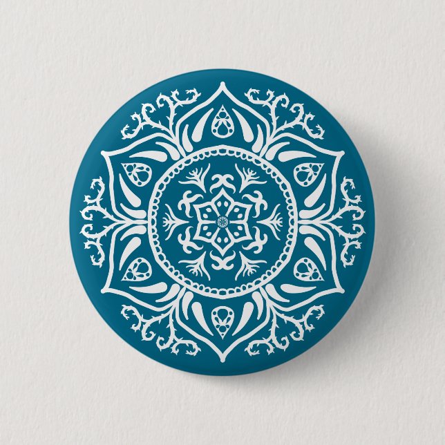 Tidepool Mandala 2 Inch Round Button (Front)