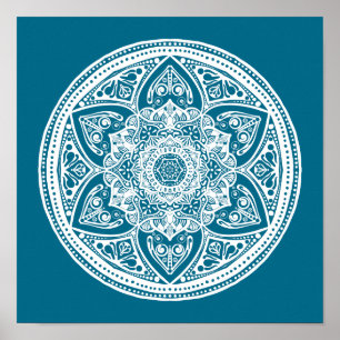 Tidepool Mandala Poster