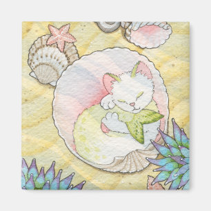 Tidepool treasures square magnet