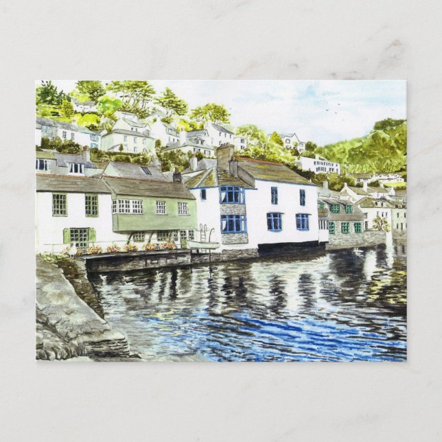 'Tide's In (Polperro)' Postcard (Front)