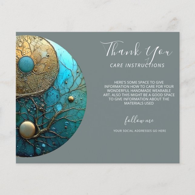 Tides of Balance | Yin Yang Design Flyer (Front)
