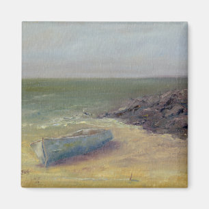 Tide's Rolling In - Boat on the Shore Magnet