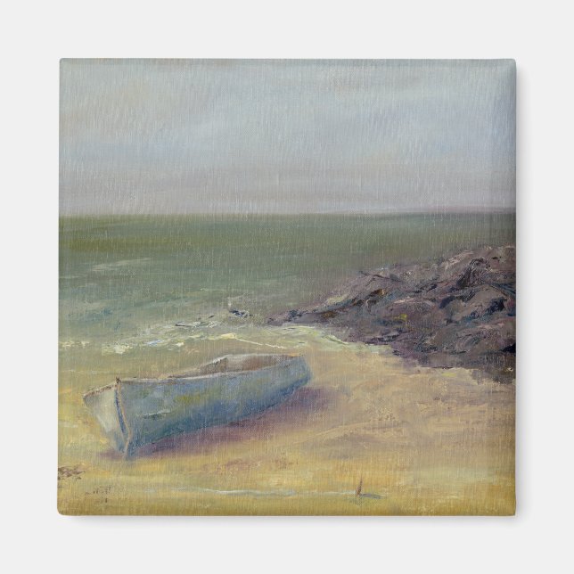 Tide's Rolling In - Boat on the Shore Magnet (Front)