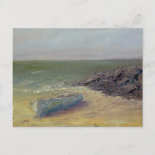 Tide's Rolling In - Boat on the Shore Postcard