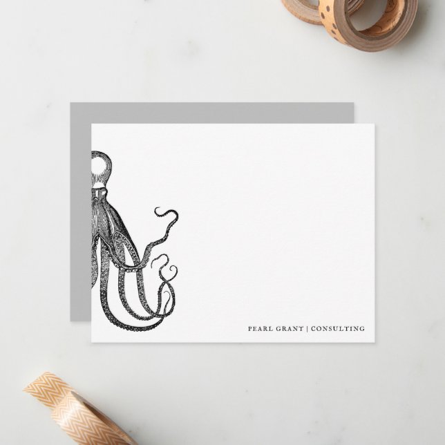 Tide's Tentacles | Flat Card Stationary (Front/Back In Situ)