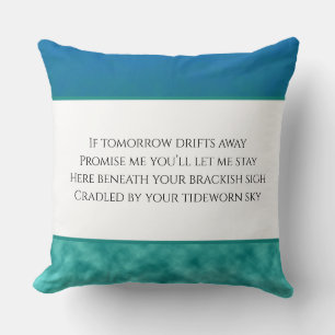 Tideworn Sky Throw Pillow