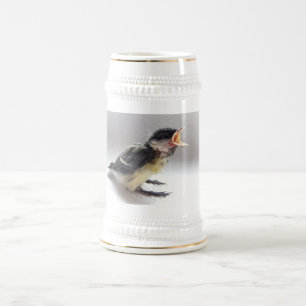 Tidi my Bird the Parus Major Beer Stein