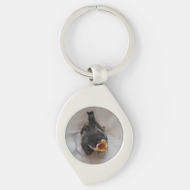 Tidi my Bird the Parus Major Keychain (Front)