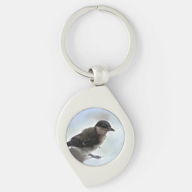 Tidi my Bird the Parus Major Keychain (Front)