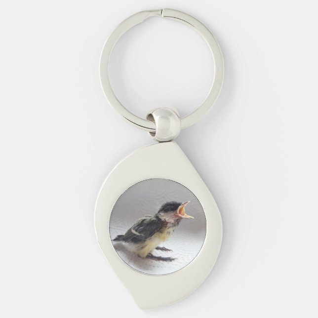 Tidi my Bird the Parus Major Keychain (Front)