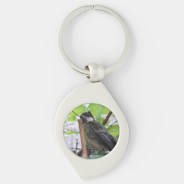 Tidi my Bird the Parus Major Keychain (Front)