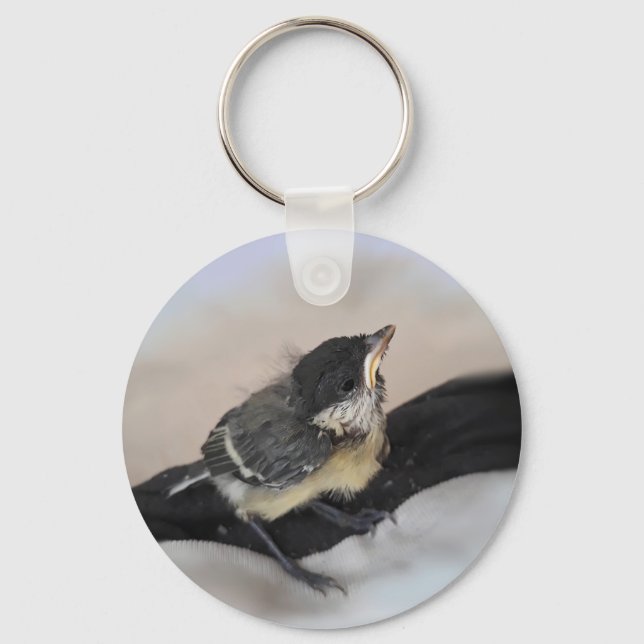 Tidi my Bird the Parus Major Keychain (Front)