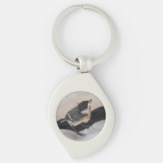 Tidi my Bird the Parus Major Keychain (Front)