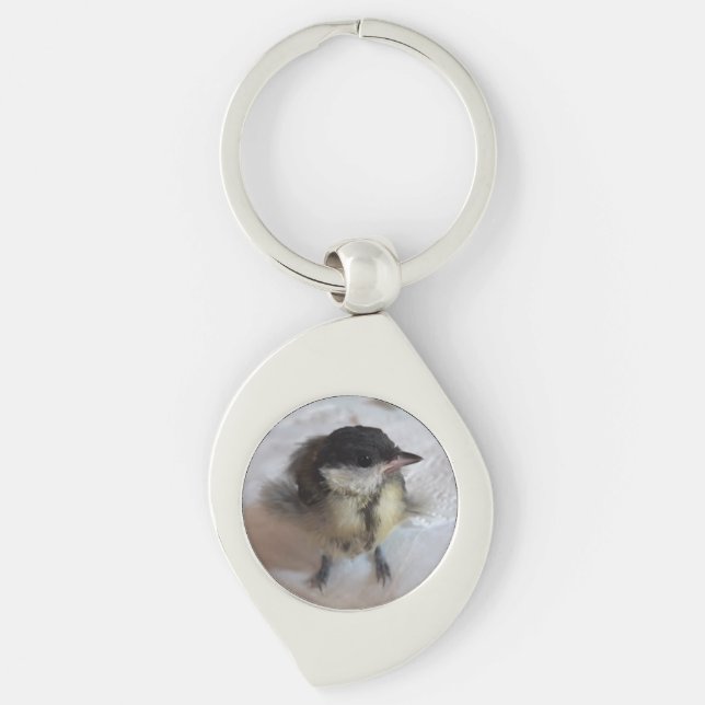 Tidi my Bird the Parus Major Keychain (Front)