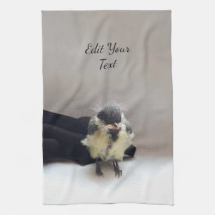 Tidi my Bird the Parus Major Kitchen Towel