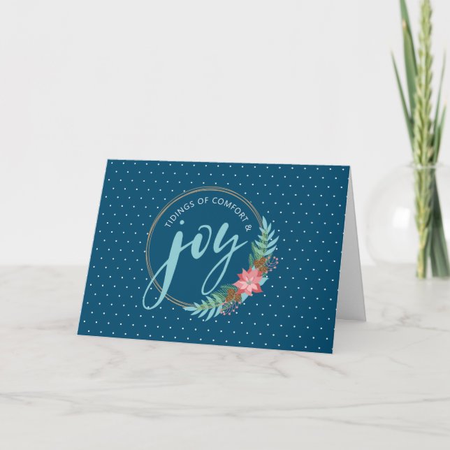 Tidings of Comfort & Joy | Christmas Holiday Card (Front)