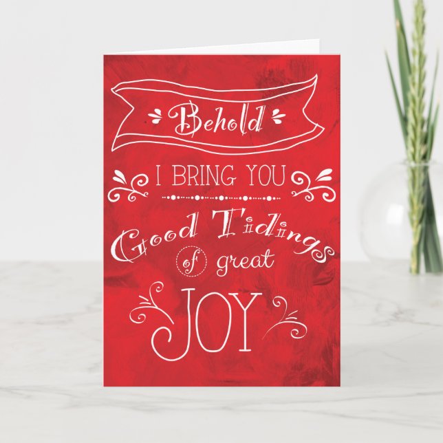 Tidings of Joy Greeting Card by Jan Marvin (Front)