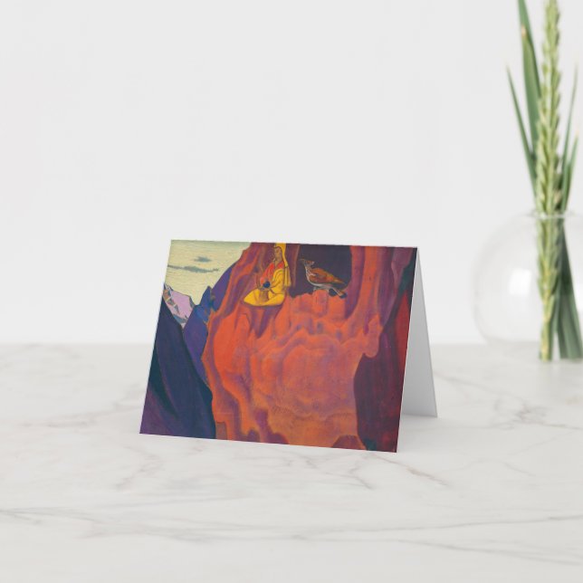 Tidings of the Eagle, 1927 by Nicholas Roerich Thank You Card (Front)