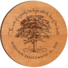 Tidy Our Family Tree 12" Cherry Lazy Susan