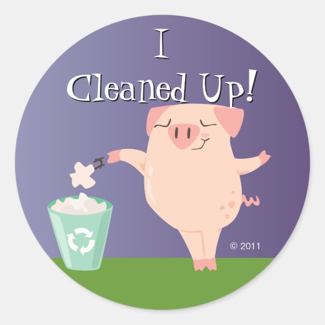 Tidy Piggy Reward Stickers (Front)