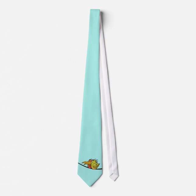 Tie, 2 Birds on a Wire Tie (Front)