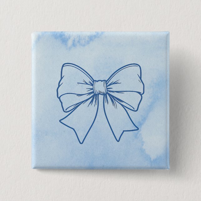 Tie 2 Inch Square Button (Front)