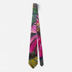 Tie: coneflower tie