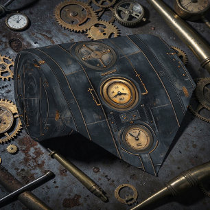 Tie cravate industrielle personnalisée Steampunk