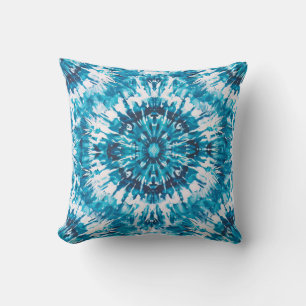 Tie DIY blue seamless pattern Throw Pillow