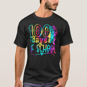 Tie Dye 100 Days Brighter Student Happy 100th Day  T-Shirt