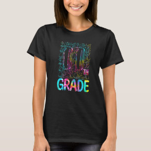 Tie Dye 11th Grade Typography Eleventh Grade Back  T-Shirt