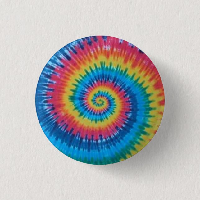 tie dye 1 inch round button (Front)