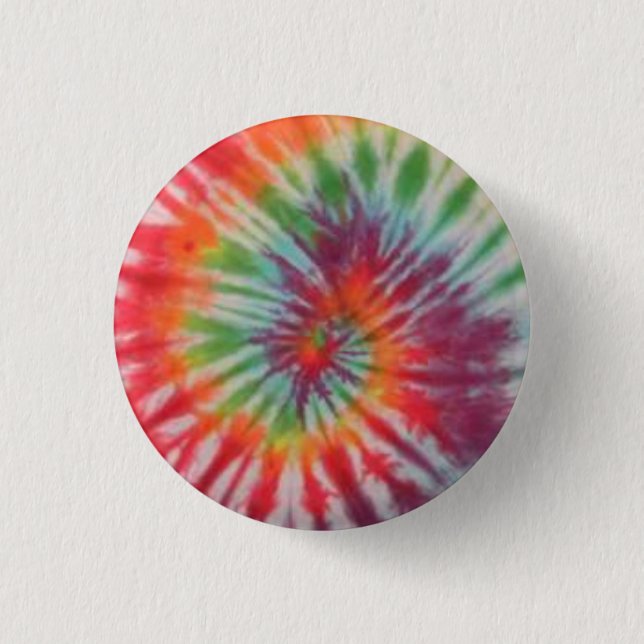 tie dye 1 inch round button (Front)