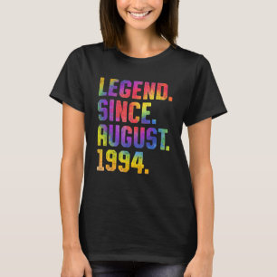 Tie Dye 29th Birthday Legend Since August 1994 29  T-Shirt