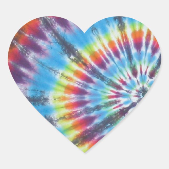 Tie Dye 2 - Most Popular Heart Sticker (Front)