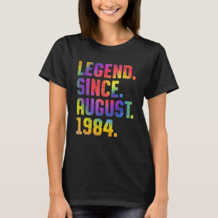 Tie Dye 39th Birthday Legend Since August 1984 39 T-Shirt