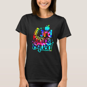 Tie Dye 3rd Grade Squad Back To School Teachers Ki T-Shirt