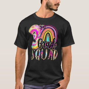 Tie Dye 3rd Grade Squad Girls Boys Teacher Team 3r T-Shirt