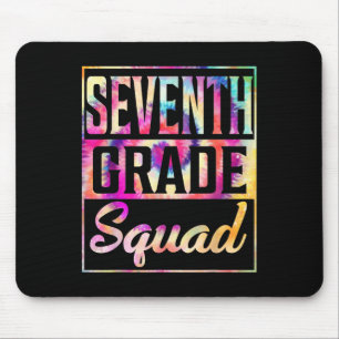 Tie Dye 7th Grade Squad Teacher First Day Of Back Mouse Pad