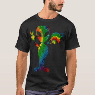Tie Dye Alien Peace Space World Ufo Day Peace Sign T-Shirt