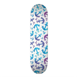 Tie Dye Anchor Pattern 2 Skateboard