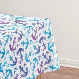 Tie Dye Anchor Pattern 2 Tablecloth